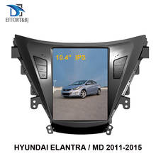Автомобильный Gps-навигатор 10,4 "в стиле Tesla на Android для Hyundai Elantra/Elantra MD/Avante MD 2011-2013, автомобильное радио, стерео 2024 - купить недорого