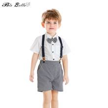 Fashion Summer Baby Boy Clothes Gentleman Wedding Birthday 1-6y Kids Boys Clothing High Quality New Style Bebes Boys Outfits 2024 - buy cheap