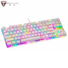 Motospeed Mechanical Keyboard 87 Keys Red Switch Gaming Keyboards For Gamer Tablet Desktop Russian Portuguese 2024 - buy cheap