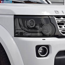 Película protectora para faros delanteros de coche, pegatina transparente de TPU negra ahumada para Land Rover Discovery 4 2009-2016, accesorios 2024 - compra barato