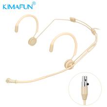 KIMAFUN-Mini auriculares con cable para AKG Shure Sennheiser, micrófono de condensador Micr, sistema transmisor inalámbrico Beltpack 2024 - compra barato