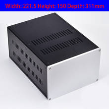 KYYSLB 221.5*150*311mm Multi-purpose No. 1 All aluminum Amplifier Chassis Box House DIY with Cooling Holes Amplifier Case Shell 2024 - buy cheap