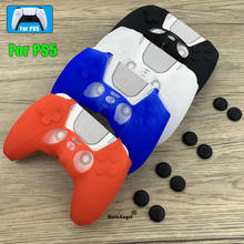 Funda de silicona suave antideslizante para PS5, cubierta protectora de doble sentido, accesorios de mando inalámbrico para PlayStation 5 2024 - compra barato