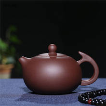 Yixing bule para chá de barro roxo, filtro clássico xishi, bule autêntico, chaleira de beleza, ore de chá personalizado artesanal, 270ml 2024 - compre barato