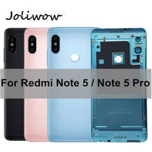 For Xiaomi Redmi Note 5 Pro Battery Cover Case Housing+Side Buttons+Sim Card Slot for Redmi Note 5 Pro Note5 Battery Back Cover 2024 - buy cheap