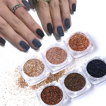 Shiny Nail Glitter Sandy Powder Set Rose Gold Holographic Sequin Sparkles Nail Art Pigment Fairy Makeup Manicure Dust BE1539-13 2024 - buy cheap