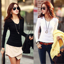 Zoulv 2021 Women Korean Style T -Shirt Cotton New Plus Size Basic T Shirt Women Long Sleeve Womens Tops  Spring Autumn Tee Shirt 2024 - buy cheap