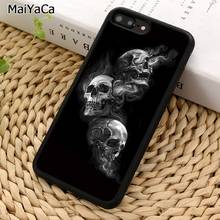 MaiYaCa speak no evil skull Phone Case For iPhone 5 6 7 8 plus 11 12 13 Pro X XR XS Max Samsung Galaxy S7 S8 S9 S10 2024 - buy cheap