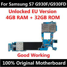 For Samsung Galaxy S7 G930F Motherboard Original MainBoard Unlocked With Chips IMEI OS Good Working Logic Board EU Version 2024 - buy cheap