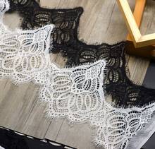 20cm wide big lace trim, Scallop lace trim for veils, border lace trimming with cording, 2020 NEW cord lace eyelash lace 9Meters 2024 - buy cheap