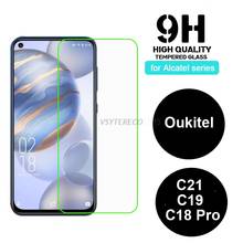 2-1 шт закаленное стекло для Oukitel C21 Защитное стекло для экрана 9D защитное стекло на Pelicula de vidro Oukitel C21 6,4 "пленка для телефона 2024 - купить недорого