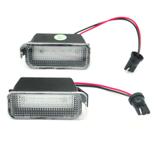 Lâmpadas de luz de led para placa de identificação, 2 peças, ford escape, ranger, kuga, 2 lâmpadas de foco, 2, 3, ecosport edge fiesta 6, 7, mondeo 4, 5 2024 - compre barato