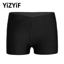 YiZYiF Girls Boy-cut Shorts Gymnastic leotard Ballet Shorts V-front Waistband Shorts Bottoms Sports Gymnastic Workout Shorts 2024 - buy cheap