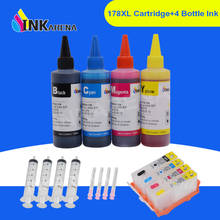 INKARENA 4 Color Refill Ink + 178XL Replacement For HP 178 Compatible Cartridge Photosmart C6380 C6300 C5300 C5383 C5380 Printer 2024 - buy cheap