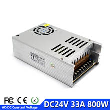 Fuente de alimentación conmutada de salida única DC24V 33A 800W transformador de fuente de alimentación 220v 110v AC a DC SMPS para luz LED CNC impresión 3D 2024 - compra barato