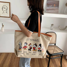 Disney-Bolso de mano de Mickey Mouse para mujer, bolsa de gran capacidad, de un solo hombro, de moda 2024 - compra barato