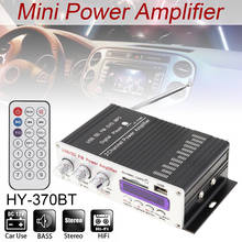 Amplificador de Audio de alta potencia para coche, reproductor de Radio FM, SD, USB, DVD, MP3, 370BT, Control remoto, 2 canales, HI-FI 2024 - compra barato