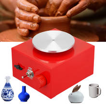 Mini Pottery Machine Electric Pottery Wheel DIY Clay Tool With Tray Rotating Table Work Ceramics Clay Art Craft Turntable 2024 - buy cheap