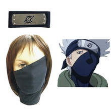 Free Shipping Anime cosplay Hatake Kakashi Mask and  Headband Cosplay Accessory Halloween comic cosplay 2024 - buy cheap