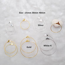 New Bijoux 10pcs Round With hanging big ear ring minimalist hanger loop earring ear clip Diy earring Jewelry making Accessories 2024 - buy cheap