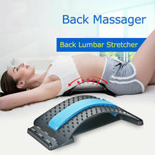 1Pc Back Stretch Equipment Massager Massageador Magic Stretcher Fitness Lumbar Support Relaxation Spine Pain Relief Dropshipping 2024 - buy cheap