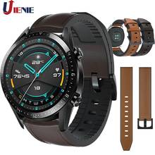 Leather+Silicone Strap Watchband for Huawei Watch GT2 /GT/Active/46mm Smart Bracelet Band 22mm Wristband for Huawei Honor Magic 2024 - buy cheap