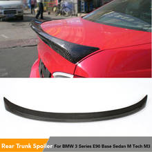 Carbon Fiber Rear Boot Spoiler Lip Wing for BMW 330i 335i E90 M Sport M3 2005 - 2012 Trunk Trim Sticker Custom Spoiler 2024 - buy cheap