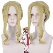 Peruca de cosplay de cabelo sintético + touca, peruca de cabelo sintético, trançada jibaku, para festa de dia das bruxas, toalete, yako 2024 - compre barato