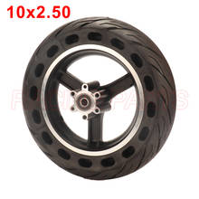 10 inch electric car scooter tire 10x2.50  honeycomb solid tire with wheel hub 2024 - buy cheap