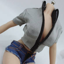 1/6 escala sexy curto camisola hoodies collants moletom roupas modelo para 12 polegada figura de ação corpo modelo 2024 - compre barato