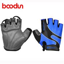 Boodun 2019 Summer Mens Lycra Cycling Gloves Half finger Breathable Anti skid Gloves for Riding Racing Bicycle Gloves 2024 - buy cheap