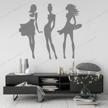 Fashion Lady Design Clothing Window Decoration Self Adhesive Murals Vinyl Sticker Wall Art Murals CX1356 2024 - buy cheap