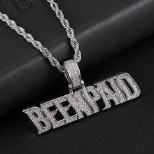 D&Z Been Paid Pendant In White Gold Soild Back Iced Out Pendant Paved CZ Stone Hip Hop Silver Color Charm Chains Jewelry Gift 2024 - buy cheap