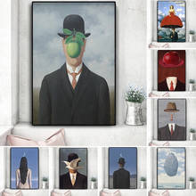 Surrealism Classic Artwork Rene Magritte Canvas Painting Reproduction Posters Print Wall Art Picture Home Decoration Room Decor 2024 - buy cheap