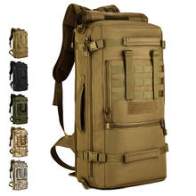 Оптовая продажа 2021 открытый 50 л военный тактический рюкзак походные сумки альпинистская сумка мужской походный рюкзак дорожный рюкзак 60 л 2024 - купить недорого