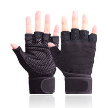 Guantes de Fitness para levantamiento de pesas para hombre y mujer, manoplas transpirables antideslizantes de medio dedo para gimnasio, ciclismo, Yoga, culturismo y entrenamiento 2024 - compra barato