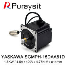 YASKAWA-servomotor, 1,5kw, SGMPH-15DAA61D, 1,5kw, 4,5a, 400V, 4,77n. M, 3000RPM 2024 - compra barato