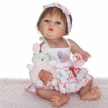 Muñecas de bebé Reborn de silicona suave, de vinilo completo, 50cm, regalo de cumpleaños 2024 - compra barato