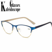 Cat Eye Reading Glasses Women Men Alloy Half Frame Hyperopia Glasses High-end Casual Spectacles  +1.0 +1.5 +2.0 +2.5 +3.0 3.5 2024 - buy cheap