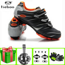 Tiebao-Zapatillas de Ciclismo profesionales para hombre y mujer, calzado deportivo para bicicleta de montaña, con Pedal Spd 2024 - compra barato