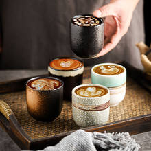 Tazas de café de cerámica de 200ml, Kungfu, taza de té para cerveza, whisky, vaso especial para Latte, taza de estilo japonés 2024 - compra barato