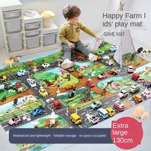 Dwaterproof Water Kid Play Mat Car City Scene Traffic Road Map Educational Toy For Children Child Climbing Play Mat Road M04 2024 - buy cheap