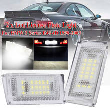 2 pieces Led License Plate Light Led Canbus Auto Tail Light White LED Bulbs For BMW 3er E46 4D 1998-2003 Car Accessories