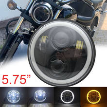 Projetor de led para motocicleta, halo completo de 5-3/4 polegadas, 5.75 polegadas, para motocicleta de 5.75 polegadas 2024 - compre barato