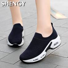 Women's Walking Shoes 2020 Flat Casual Soft Fashion Breathable Comfortable Shock Absorption Summer Mesh Lazy Shoes 2024 - buy cheap