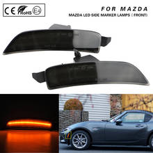 2Pcs For 2016 2017 2018 2019 2020 2021 Mazda Miata Mx-5 ND 2016 2017 2018 2019 2020 2021 Front LED Side Marker Lamps Light Smoke 2024 - buy cheap