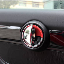 Adesivo interno para maçaneta de carro, para bmw mini cooper s f54 f55 f56 f57 f60, acessórios automotivos, decoração com estilo 3d 2024 - compre barato