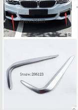 For BMW 5 SERIES G30 2017 2018 ABS Front Fog Lamp Light Eyebrows Cover Decoration Trim 2pcs Car Styling Accessories! 2024 - buy cheap