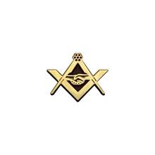Emblemas dos presentes do broche do aperto de mão do compasso do ouro dos pinos da lapela de masonic e de sqaure com embreagem da borboleta, 15mm 2024 - compre barato