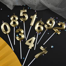 Champagne Number 0-9 Happy Birthday Cake Candles Topper Decor Party Supplies Decor Candles DIY Home Decor Supplies Numer Candle 2024 - buy cheap